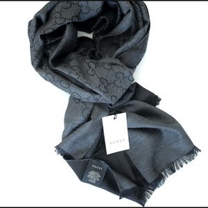 GUCCI Dark Gray Scarf